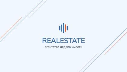 Сине-голубая Минималистичная Визитка с Элементами Дизайна