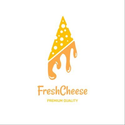 Логотип Иллюстратора Продуктов Фермы Сыра