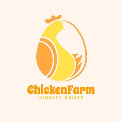 Иллюстрация Куриного Яйца Еда Ферма Логотип